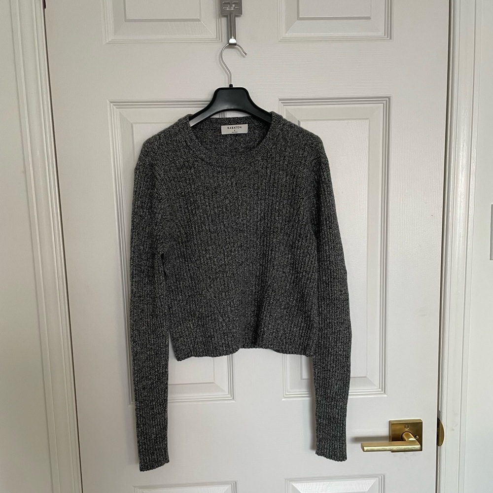 Babaton Charcoal Crew Neck Sweater